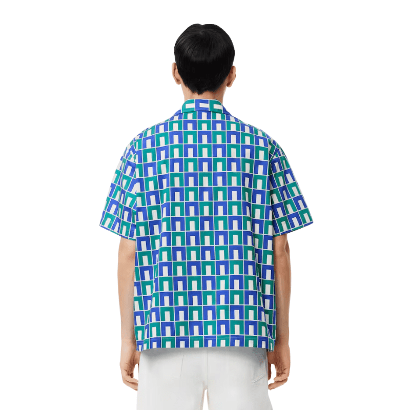 Lacoste Short Sleeve Patterned Shirt - Men's