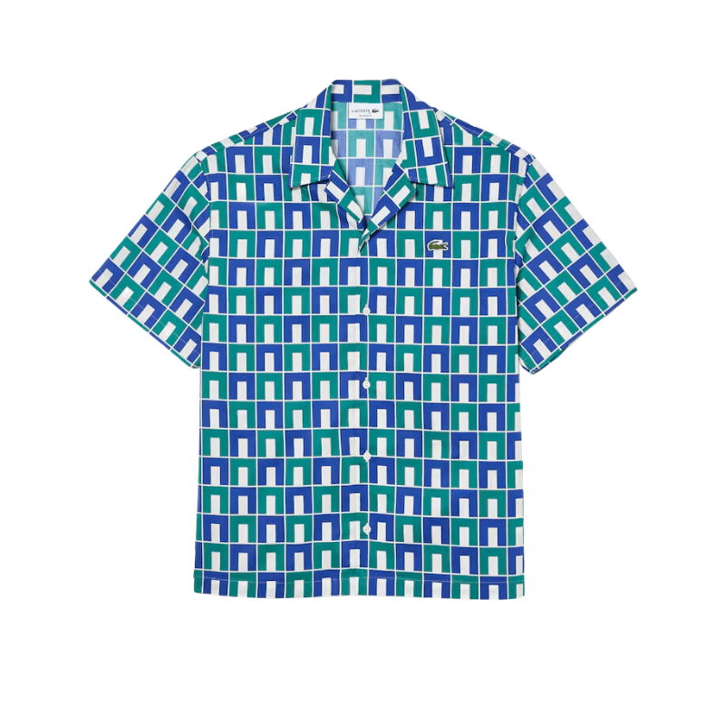 Lacoste Short Sleeve Patterned Shirt - Men's