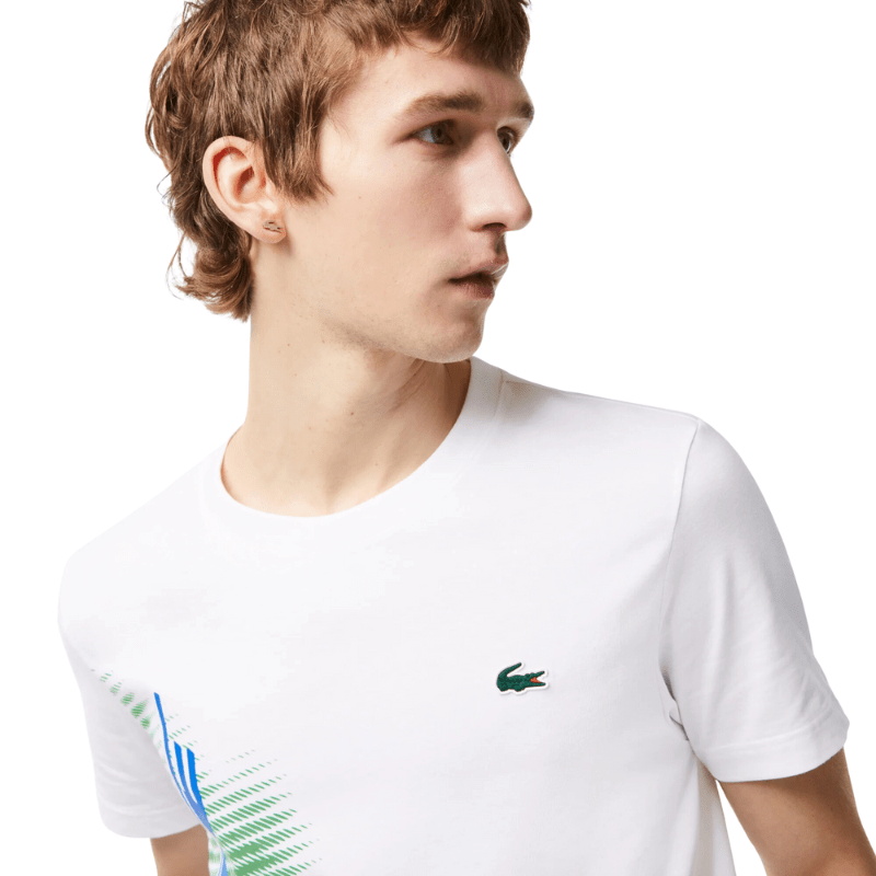 Lacoste Sport Regular Fit T-Shirt With Contrast Branding - Men's