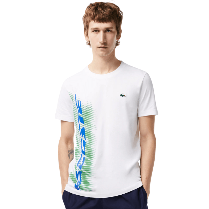 Lacoste Sport Regular Fit T-Shirt With Contrast Branding - Men's