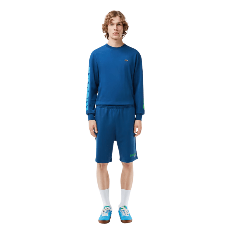 Lacoste Washed Effect Printed Shorts - Men's