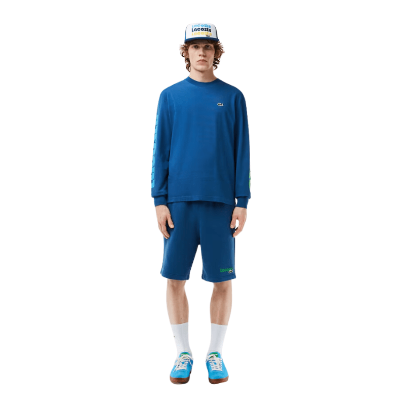 Lacoste Washed Effect Printed Shorts - Men's