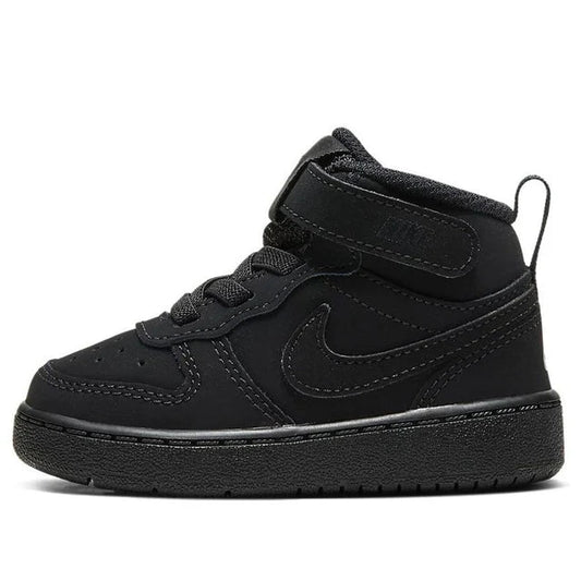 Nike Court Borough Mid 2 'Triple Black' - Toddler