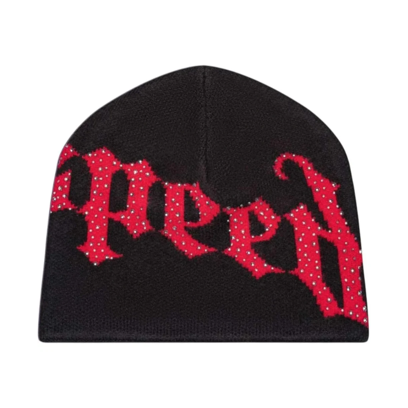 Godspeed 'OG Logo' Studded Black & Red Beanie
