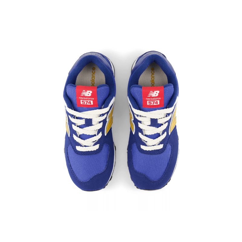New Balance 574 Blue/Yellow - Kid's Pre School
