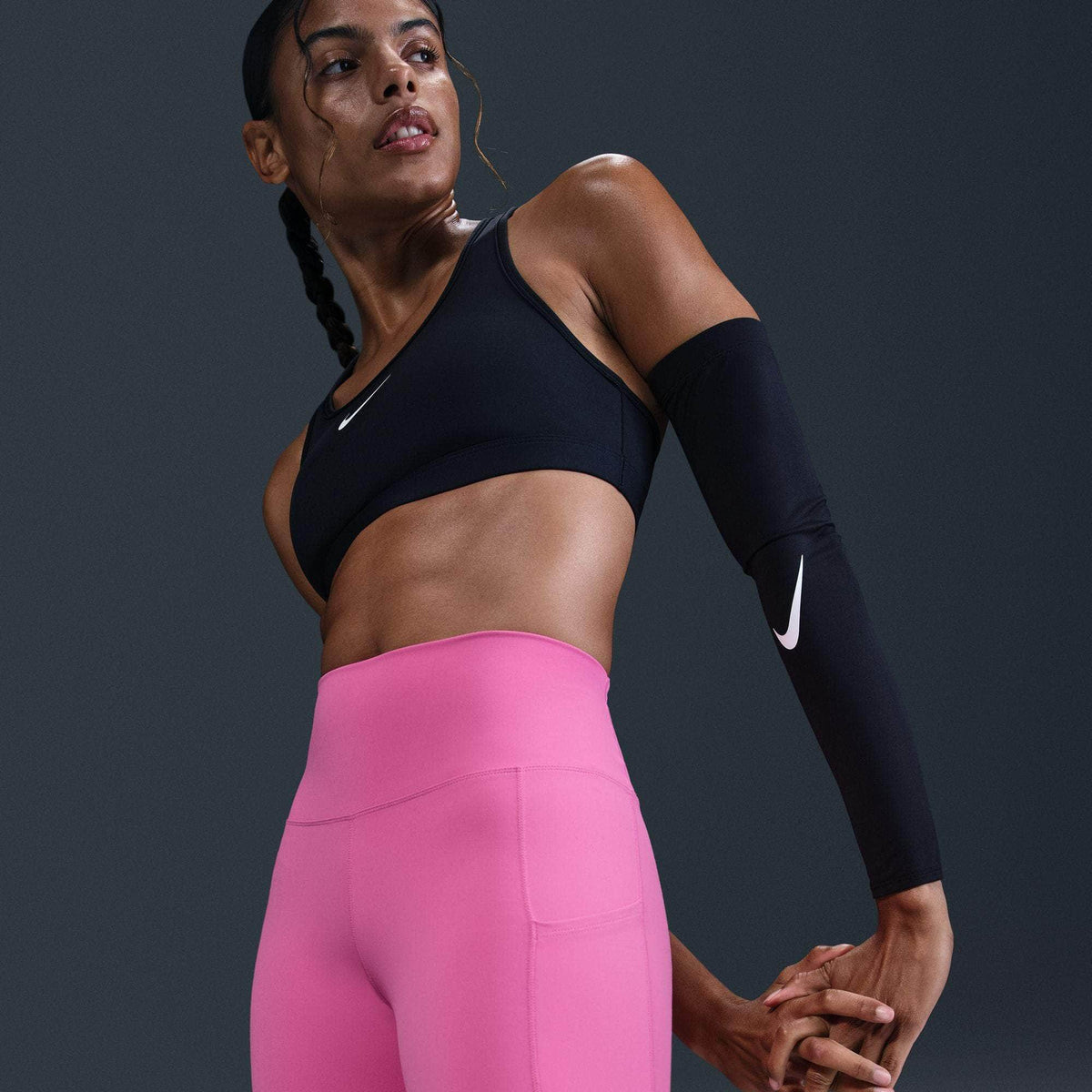 Nike One High-Waisted 8" Biker Shorts with Pockets - Women's