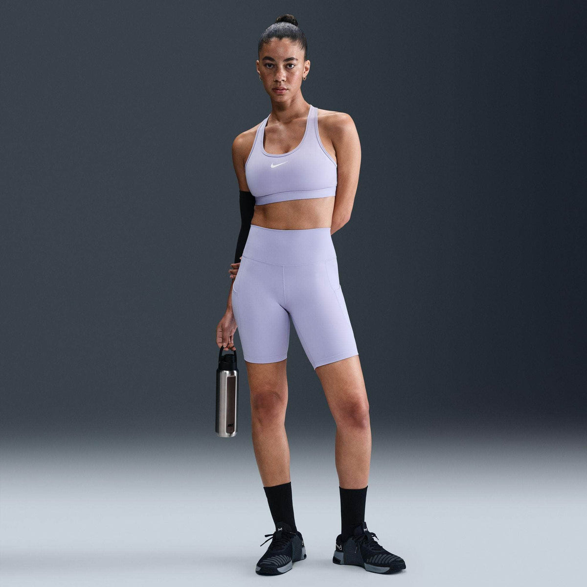 Nike One High-Waisted 8" Biker Shorts with Pockets - Women's