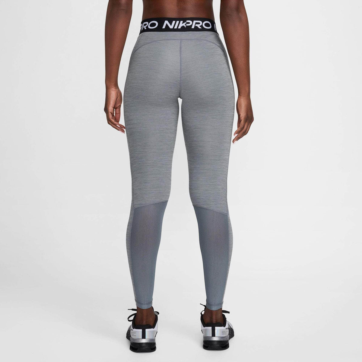 Nike Pro Mid-Rise Mesh-Paneled Leggings - Women's