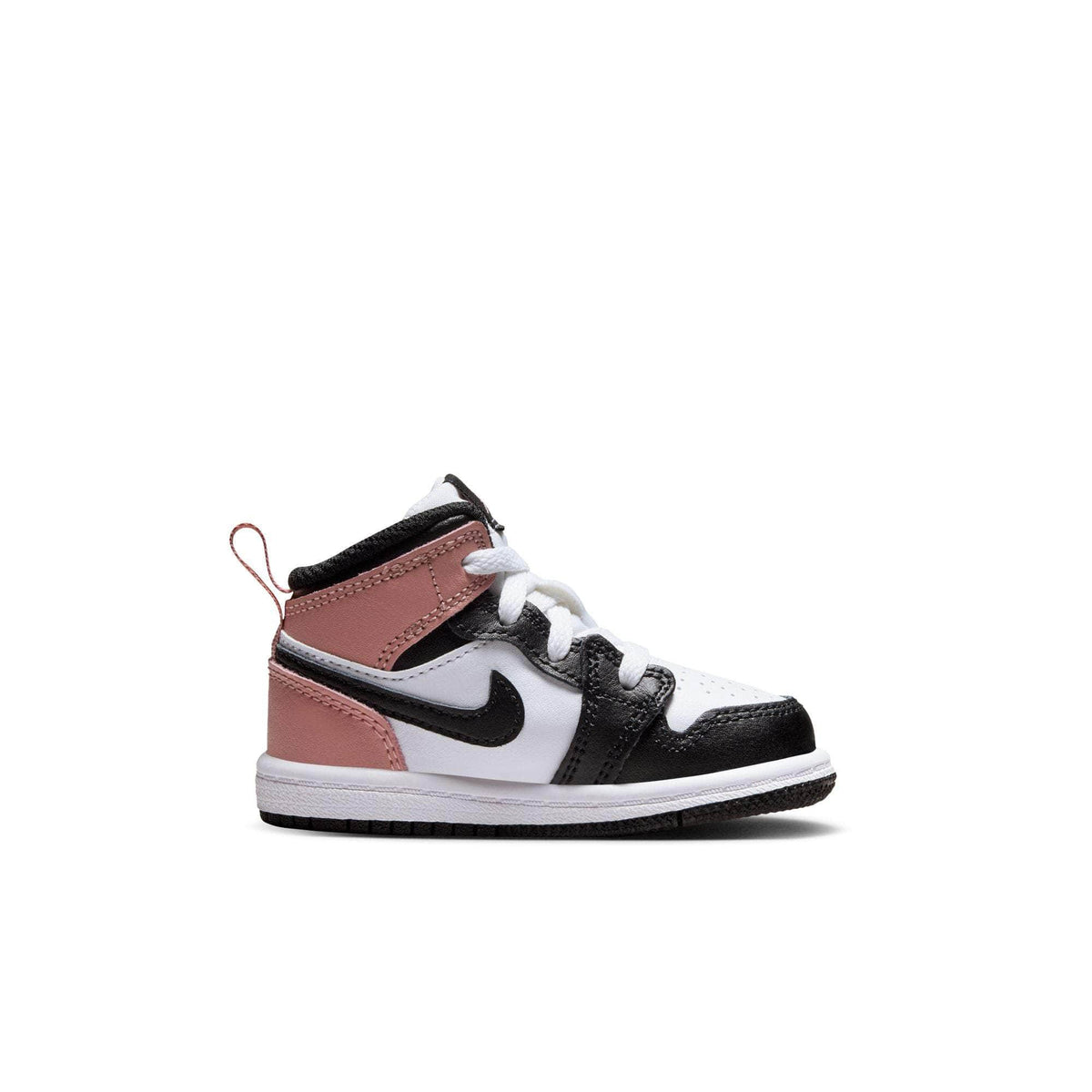 Air Jordan 1 Mid "White Rust Pink Black" - Toddler