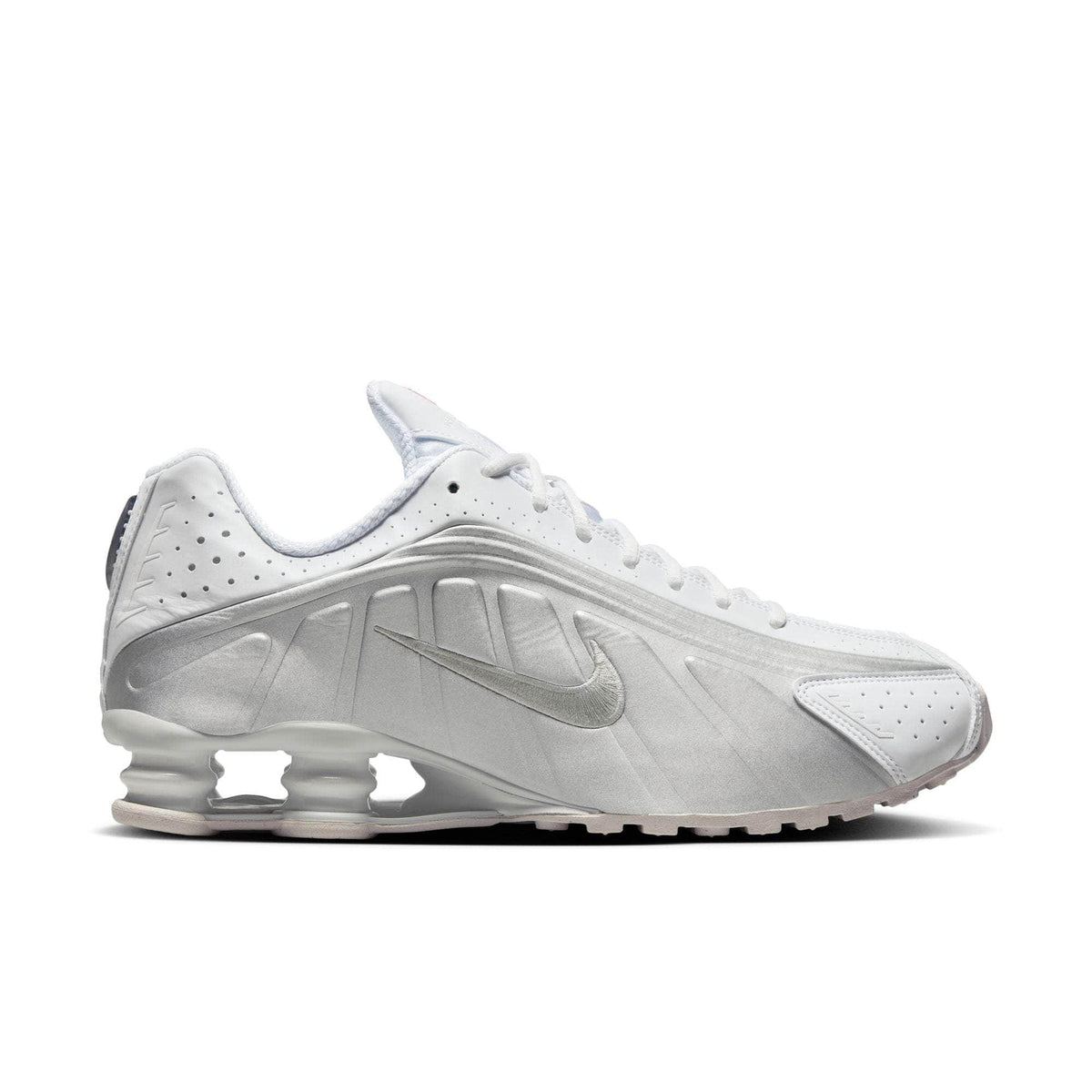 Nike Shox R4 "White Metallic Silver" - Men's