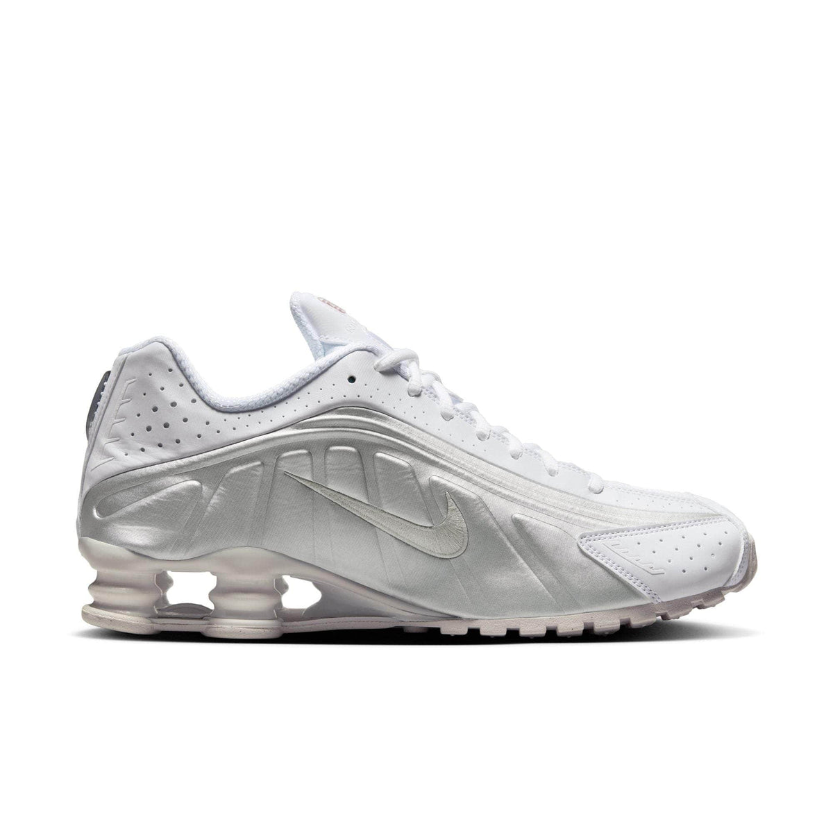 Nike Shox R4 "White Metallic Silver" - Men's