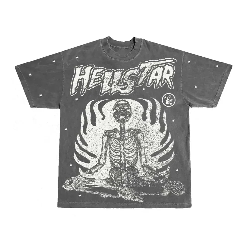 Hellstar 'Inner Peace' Grey Tee