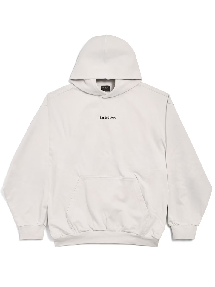 Balenciaga New Balenciaga Back Hoodie Medium Fit in Off White